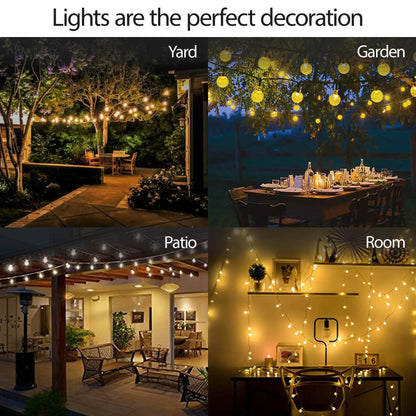 Solar String Light Outdoor 30 LED Powered Garden Path Yard Decor Lamp Waterproof