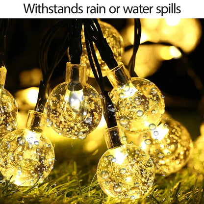 Solar String Light Outdoor 30 LED Powered Garden Path Yard Decor Lamp Waterproof