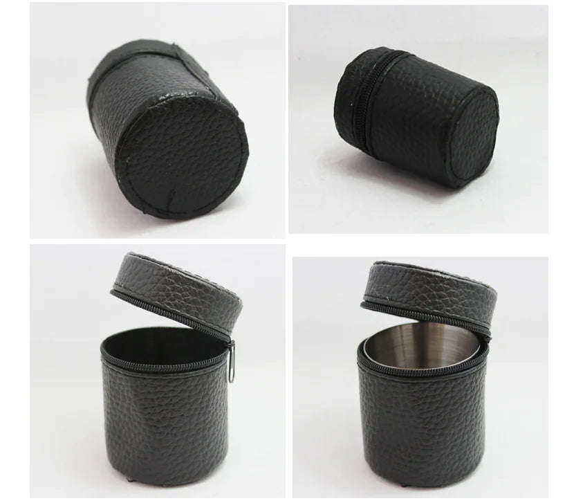 Stainless Spirit Cup Quartet with Holder