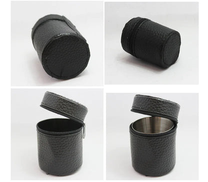 Stainless Spirit Cup Quartet with Holder